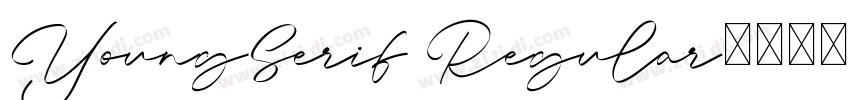 YoungSerif Regular字体转换